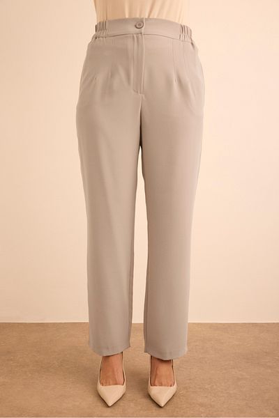Aker Crepe Trousers with Elastic Waist Detail