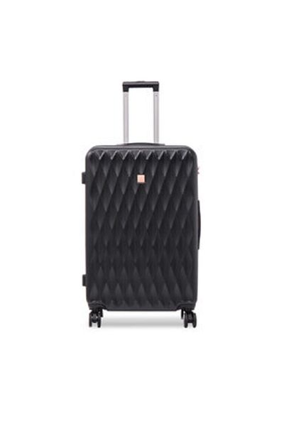 Semi Line Unisex Large Suitcase T5722-4 black