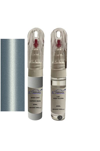 YLKRS AUTOMOTIVE Touch up paint retouch kit Peugeot Pars P9357 (Gris Iceland)