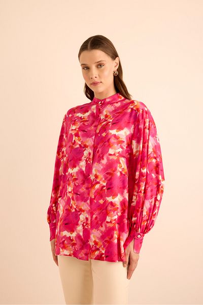 Aker Patterned Viscon Blouse