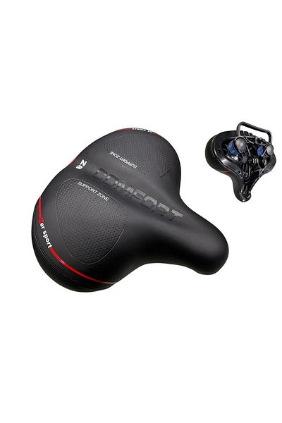 NCR Bike E-Bike Oversize Wide Soft Saddle with Extra Spring