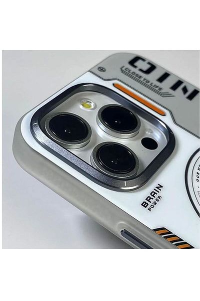 Gtech Phone Case Cyberpunk / Sci-Fi, G-Tech, compatible with Apple iPhone 16 Pro Max, MagSafe, White