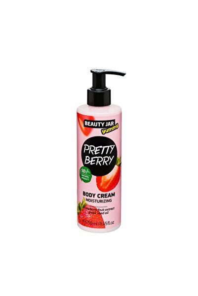 Beauty Jar Cremă de corp hidratantă Pretty Berry, borcan de frumusețe, 250 ml