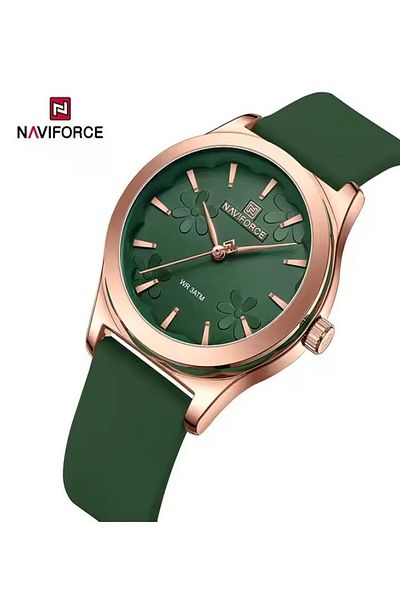 Naviforce Women's Fashion Watch, Silicone Waterproof All-Time Touring Women's Quartz Watches
