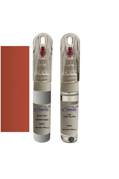 YLKRS AUTOMOTIVE Kit retus vopsea touch up Fiat Seicento 174:97 (Rosso Modigliani)