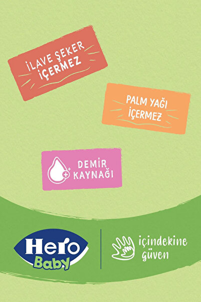 Hero Baby Sütlü 8 Tahıllı Peynirli Pekmezli Kaşık Mama 200GR 4`lü Avantaj Paketi (800GR)