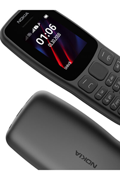 Generic (NOKIA) هاتف محمول 106 ثنائي الشريحة - أسود - 2G