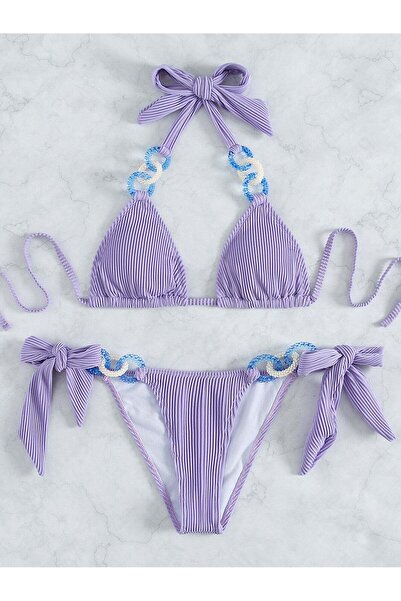 WildFashion 2-piece swimsuit accessorized with rings SW2540-112