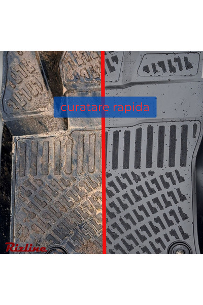 Rizline 3D tray car mats – Dacia Duster 4x2 (2009–2017) – Front + rear set