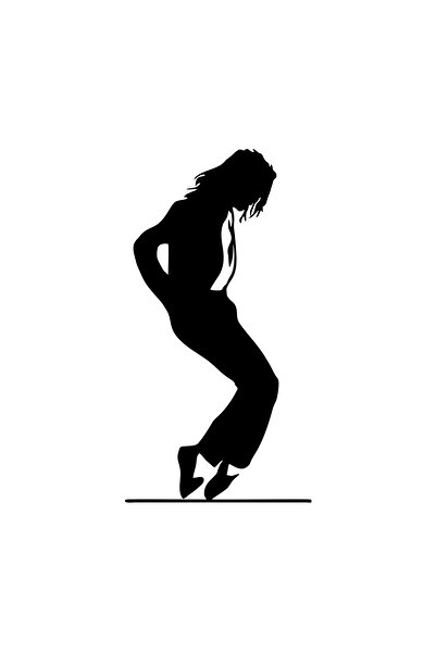 Reysa Tasarım ملصق سيارة مايكل جاكسون مقاس 17x17 سم باللون الأسود