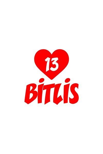 Reysa Tasarım ملصق سيارة على شكل قلب 13 شريط مقاس 17x17 سم باللون الأحمر