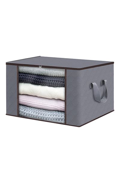 Teno Large Teno® Storage and Organization Box, foldable, 105 L, 70x 50x 30 cm, light gray