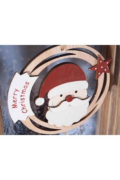 Decorer Set 3 ornaments Christmas tree 11x22.5 cm
