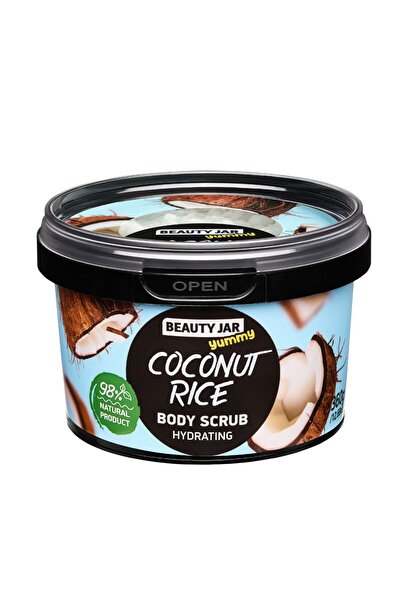 Beauty Jar Exfoliant hidratant pentru corp cu orez și cocos, borcan de frumus...