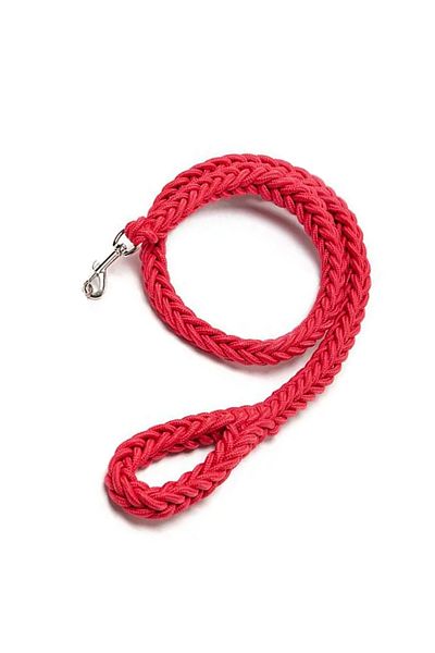 Ropet Braided leash for large dogs, thickness 25mm, 120cm, Red, Ropet
