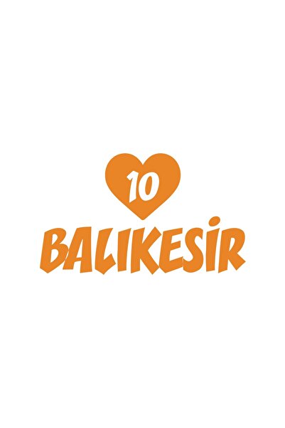 Reysa Tasarım ملصق سيارة على شكل قلب 10 باليسير مقاس 17x17 سم برتقالي