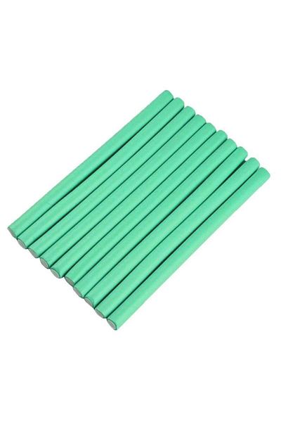 SIKS Set of 10 SIKS® curlers for wet/dry hair, flexible, size 2, turquoise color