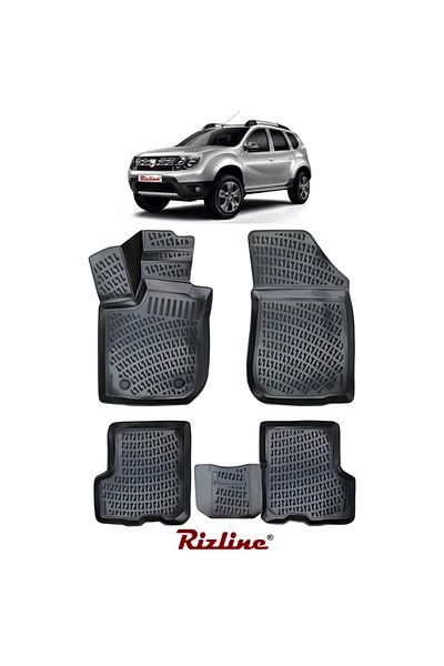 Rizline 3d Tray Car Mats – Dacia Duster 4x2 (2009–2017) – Front Rear Set