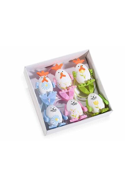 Decorer Set 6 oua decorative Paste 3x5 cm