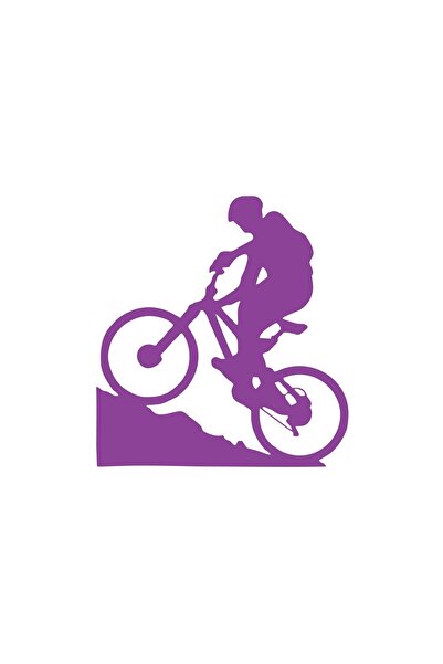 Reysa Tasarım Bicycle Car Sticker 17X17 cm Purple