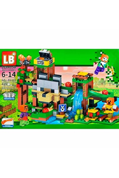 LB ART MyWorld (Minecraft) construction set, Lego type, LB+, 435 pieces, multicolor