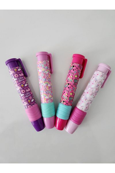 Mikro 4-Piece Top Press Automatic Eraser