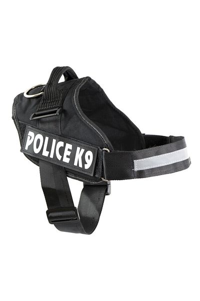 Ropet Ham pentru caini Police K9, marimea L, 60-80 cm, Negru