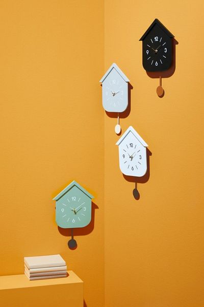 Bizzotto Wall Clock with Pendulum 24x5.5x37.5 cm