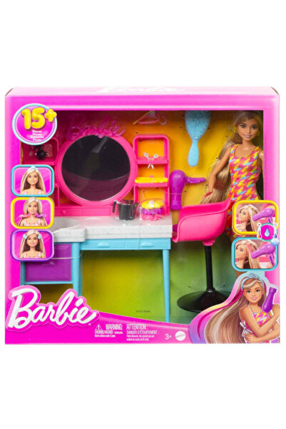 mattel Barbie Color-Change Hair Salon Playset