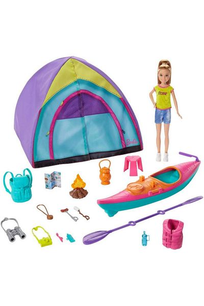 mattel Barbie Playset, Team Stacie Doll, Tent and Accessories