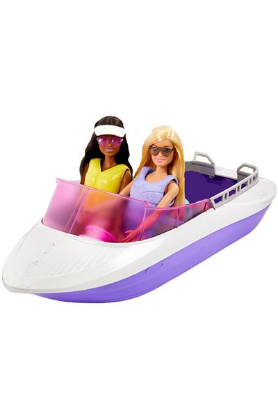 mattel Barbie Mermaid Power Playset, Boat with 2 Dolls