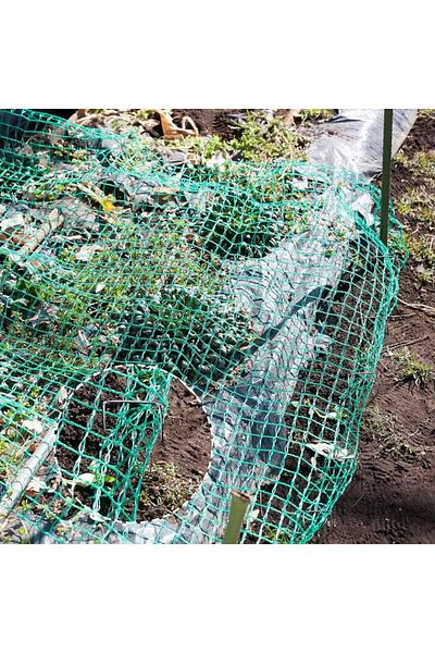 Boao Garden Protection Net And Fixing Clips Set, Metal/nylon, Silver/green, 4 X 10 M