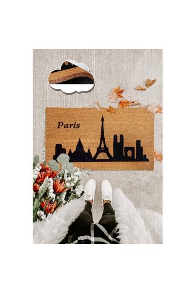 Chilai Home Entrance Mat Coconut Fiber, 40x60cm, Coco Paris Torre