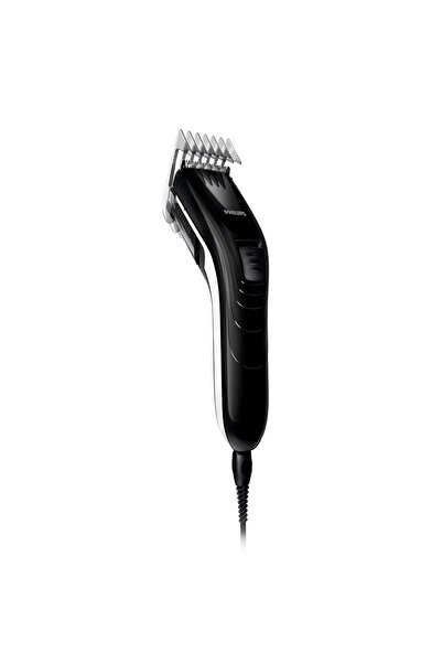 Philips QC5115/15 Hair Clipper with Stainless Steel Blades, 10 Length Settings, Corded Use, Black