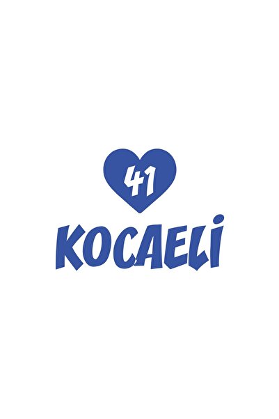 Reysa Tasarım ملصق سيارة على شكل قلب 41 كوكاي 17x17 سم أزرق