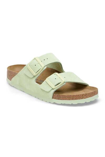 Birkenstock Δερμάτινο σουέτ Arizona σε ξεθωριασμένο χρώμα, στενή γραμμή 1026831, Γυναικείο