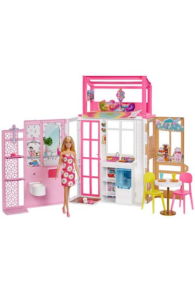 mattel Set de joaca casa Barbie mobilata si papusa Barbie inclusa