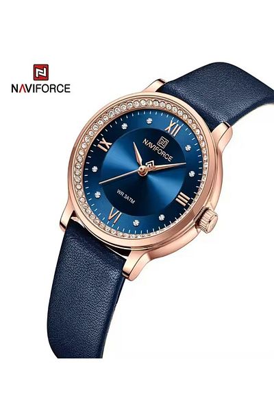 Naviforce Diamond Fashion Women Watch Luxury Waterproof Quartz Watches Alloy case Ladies Wristwatch