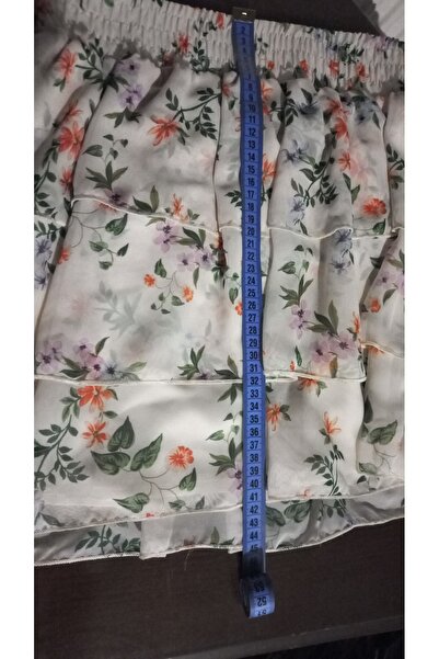 Lovely butik Firfirli Flower Patterned Mini Skirt