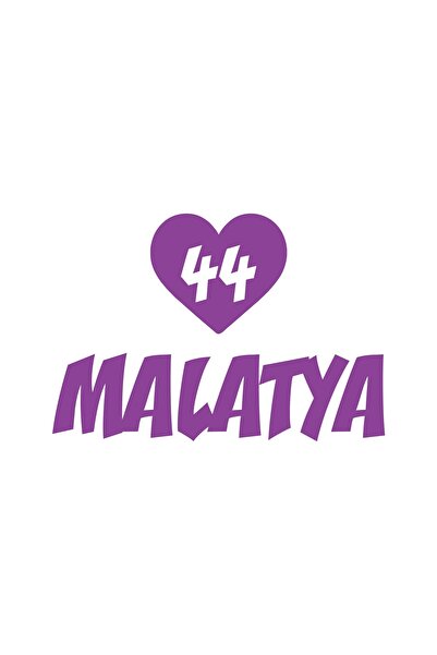 Reysa Tasarım ملصق سيارة سيلف 44 مالاتيا مقاس 17x17 سم أرجواني