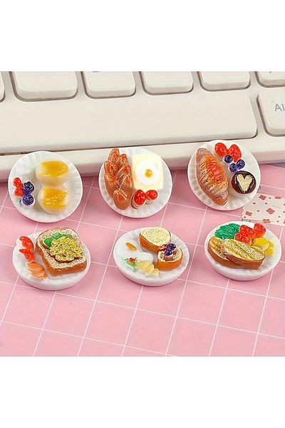 LavinTheMavi Mini Food Set - 6 Pieces