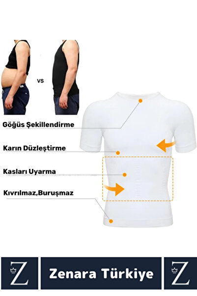 Zenara Special Production Gynecomastia Erect Posture Chest Belly Tightening Ultra Flexible Men's Undershirt Corset