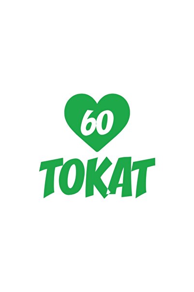 Reysa Tasarım ملصق سيارة على شكل قلب 60 Slap مقاس 17 × 17 سم باللون الأخضر