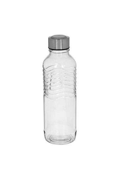 AVA Water Bottle, metal cap, transparent, 550ml