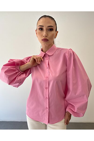 ossons Kolları Lastikli Balon Kol Gömlek