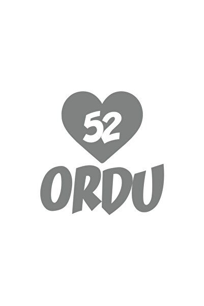 Reysa Tasarım ملصق سيارة قلب 52 مقاس 17x17 سم رمادي