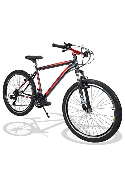 SARİSSA BİSİKLET Sarissa Moon 26" Jant Ön Amortisörlü Shimano 21 Vites Wake Gidon V Fren Dağ Bisikleti Siyah Kırmızı