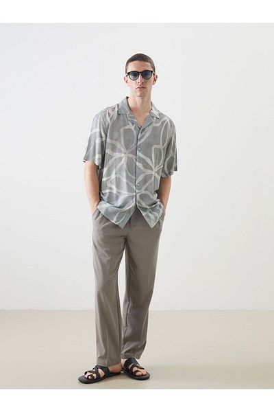 LC Waikiki LCW Vision Regular Fit Short Sleeve Patterned Men's Shirt