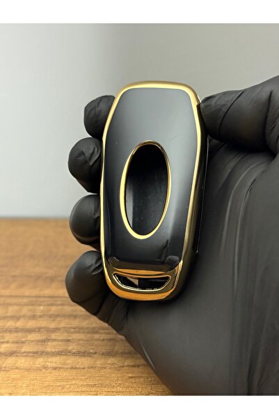 Mavi Keys Husă de protecție pentru telecomandă din silicon cu 3 butoane pentru Ford Kuga, Mondeo, Ranger, Focus, B/C/S-Max, neagră