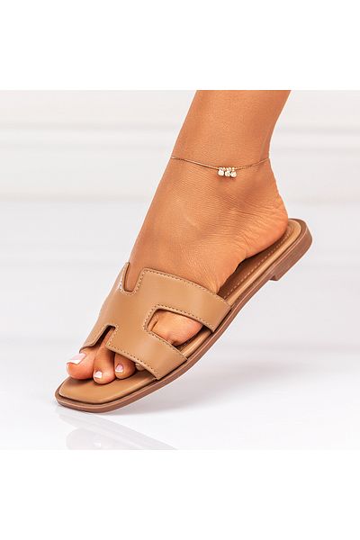 Lush Fashion Women's Slippers Made of Eco-friendly Leather